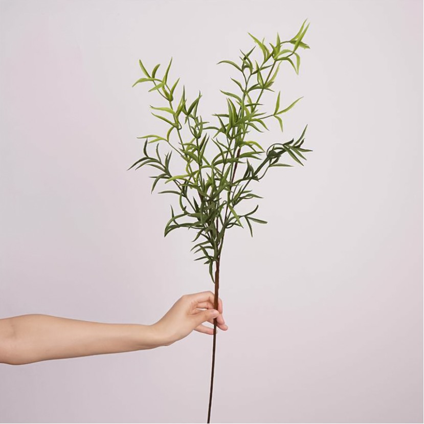 High-Simulation Artificial Rosemary Leaf Wall Decoration