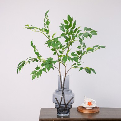 110 cm Realistic Ficus Leaf Decorative Branch