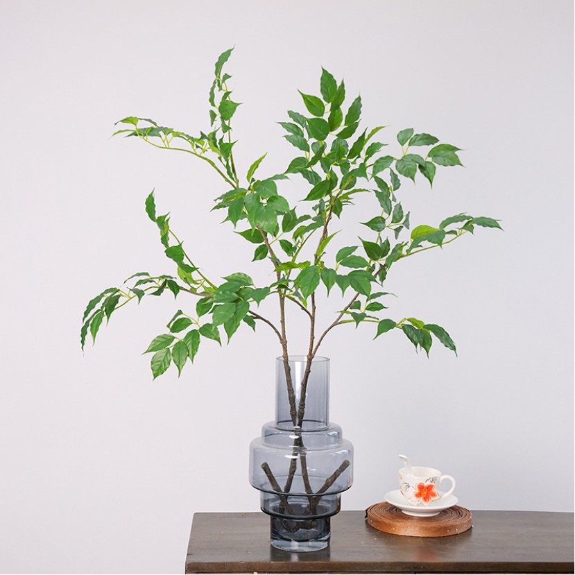 110 cm Realistic Ficus Leaf Decorative Branch