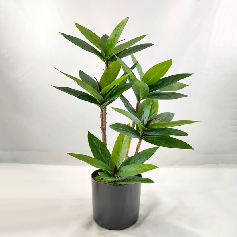 Simulated Potted Green Plants