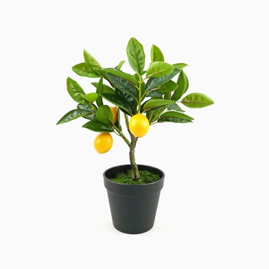 Potted Artificial Lemon Tree