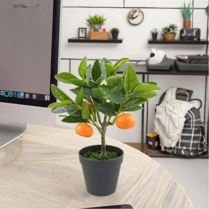 Simulated Citrus Mini Potted Plant