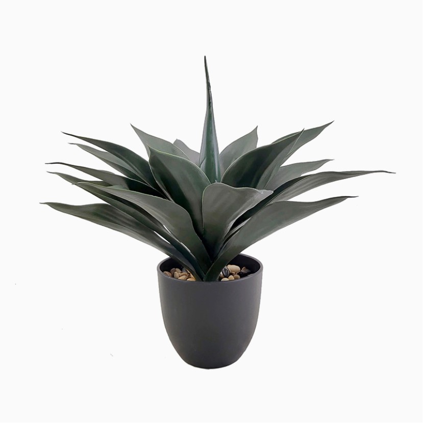 Simulated Agave Potted Decorative Green Plant