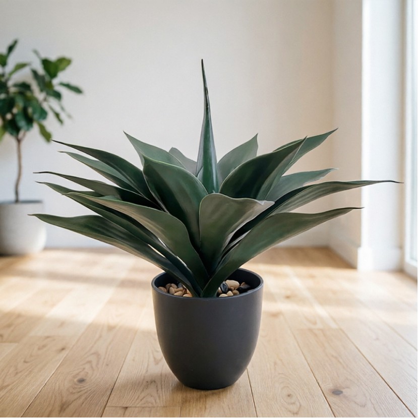 Simulated Agave Potted Decorative Green Plant