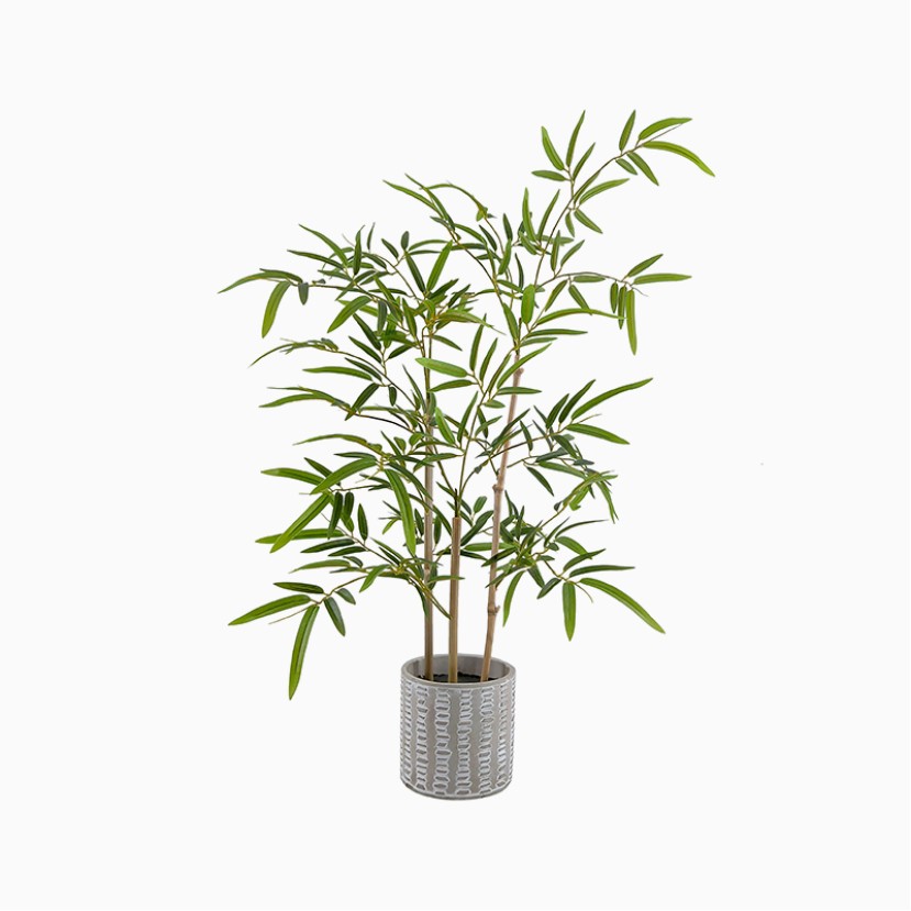 Simulated Bamboo Art Green Plant Wall Decoration