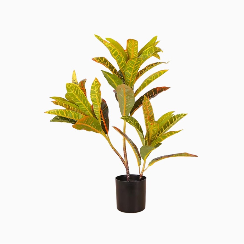 55cm Warm-Toned Artificial Mini Tree Potted Plant