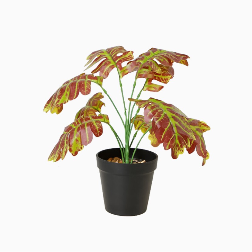 Mini Bonsai Style Artificial Green Plant