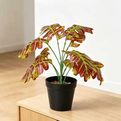 Mini Bonsai Style Artificial Green Plant