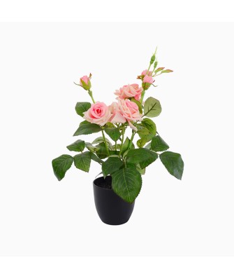 UV-Resistant Simulated Polyester Rose Artificial Flower