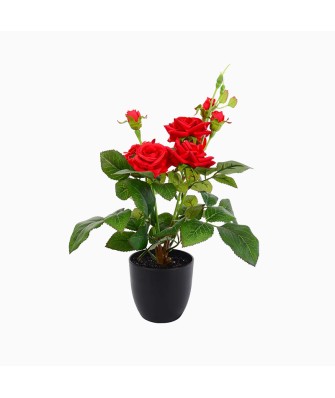 Handmade Polyester Rose Bonsai Artificial Flower