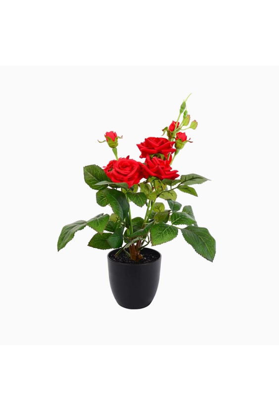 Handmade Polyester Rose Bonsai Artificial Flower