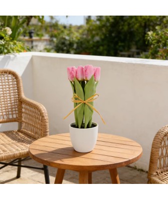 Handmade Decorative Artificial Tulip Bouquet
