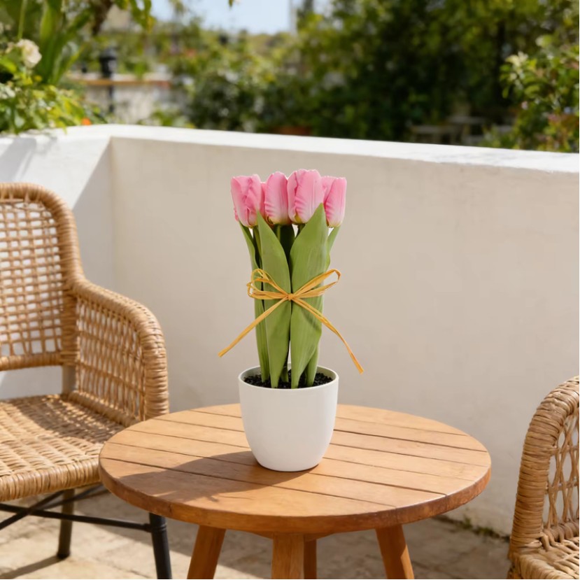 Handmade Decorative Artificial Tulip Bouquet