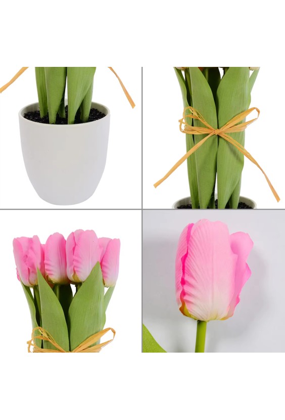 Handmade Decorative Artificial Tulip Bouquet