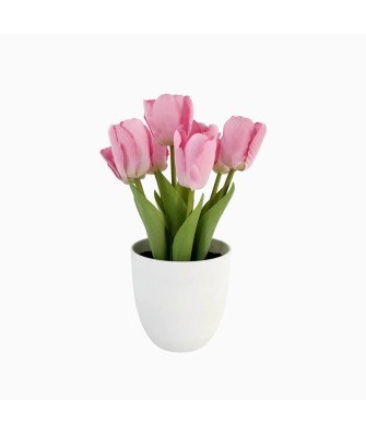 Modern Handmade Artificial Tulip Potted Plant
