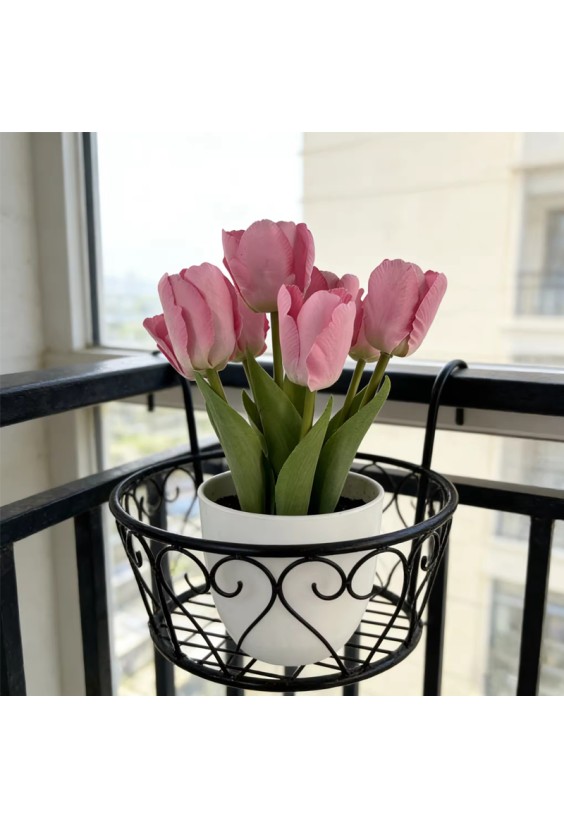 Modern Handmade Artificial Tulip Potted Plant