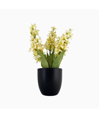Highly Realistic Yellow Hyacinth Artificial Potted Plant