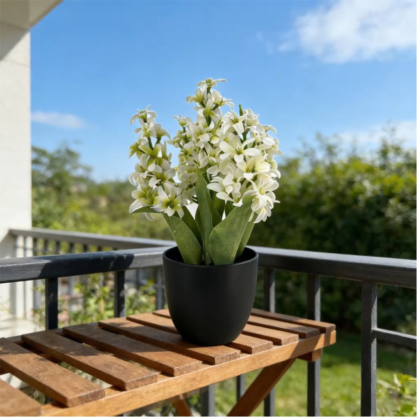 UV-Resistant Artificial Hydrangea Potted Plant