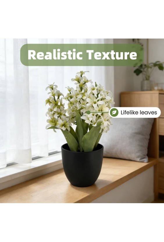 UV-Resistant Artificial Hydrangea Potted Plant