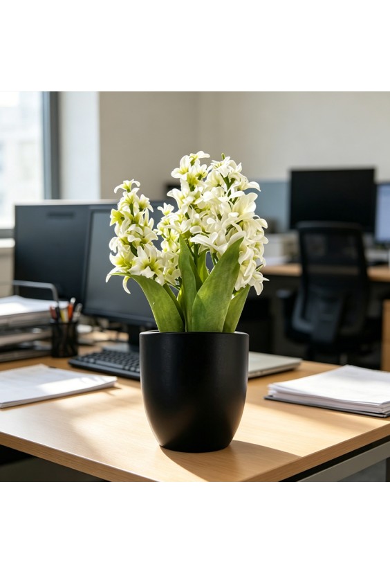 UV-Resistant Artificial Hydrangea Potted Plant