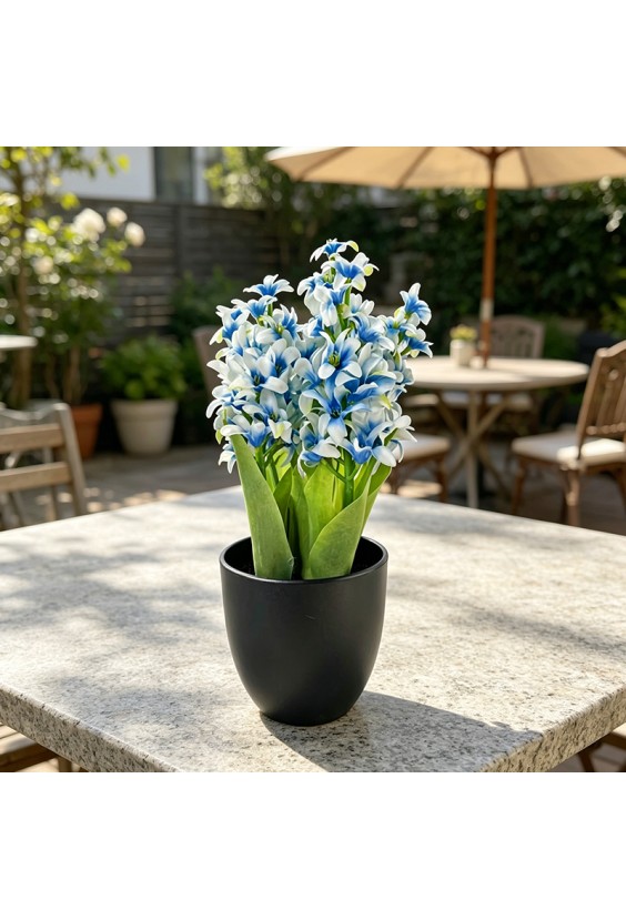 Modern Style Handmade Hydrangea Artificial Potted Plant