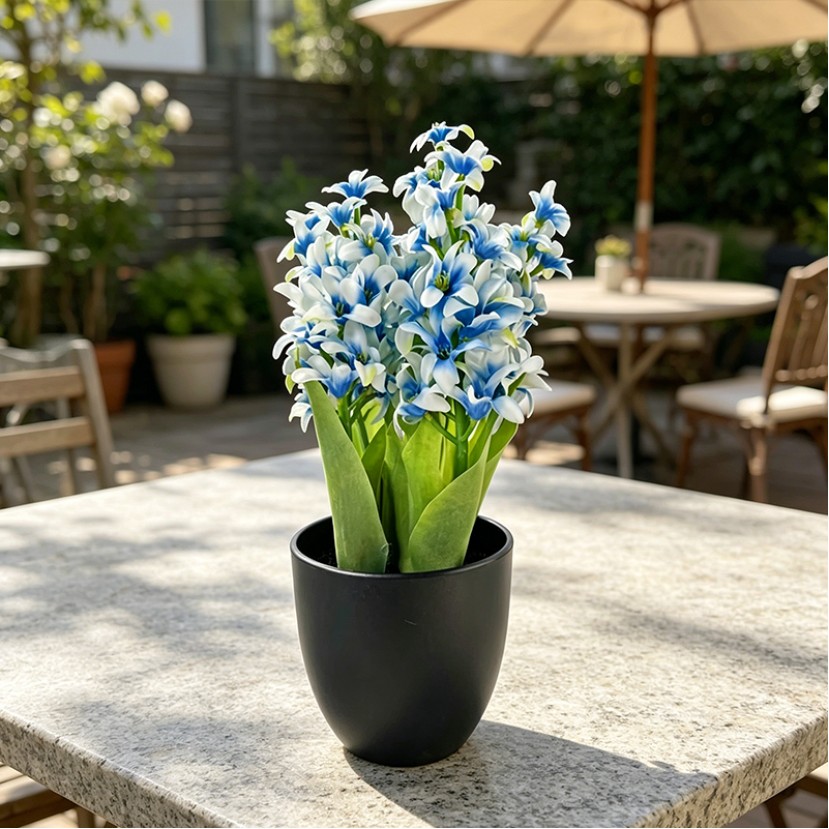 Modern Style Handmade Hydrangea Artificial Potted Plant