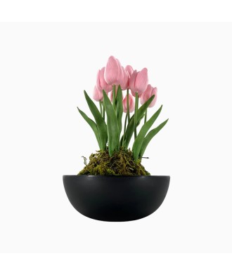 UV-Resistant Handmade Artificial Tulip Potted Plant