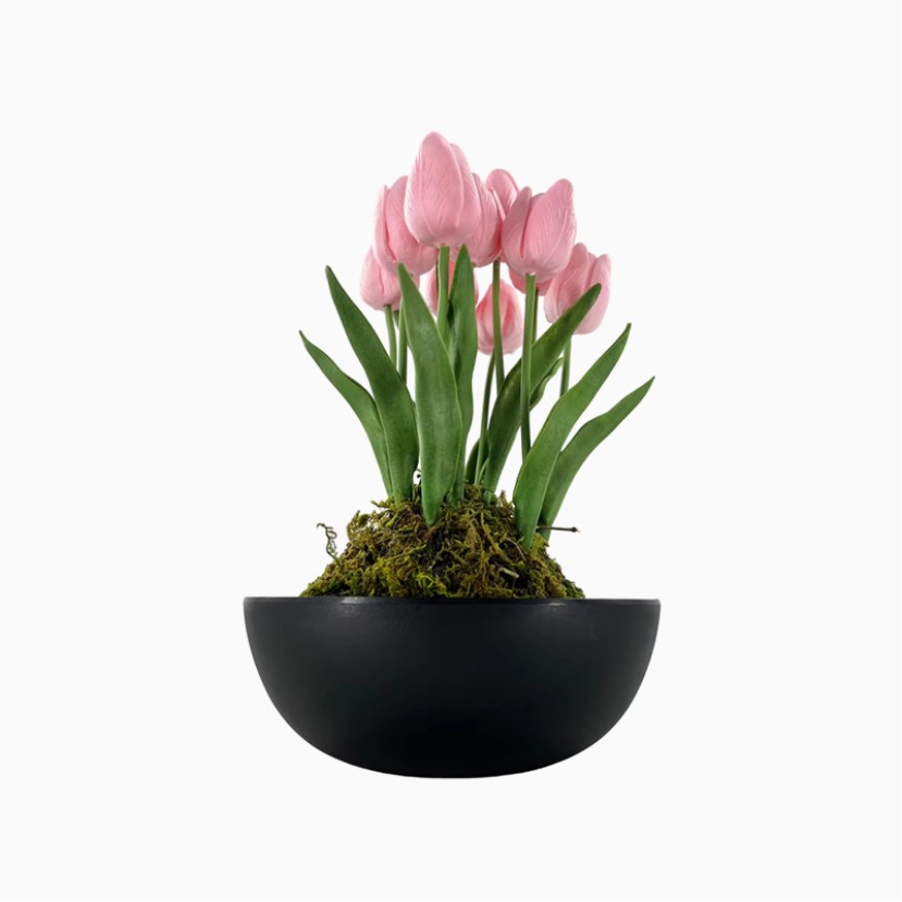 UV-Resistant Handmade Artificial Tulip Potted Plant