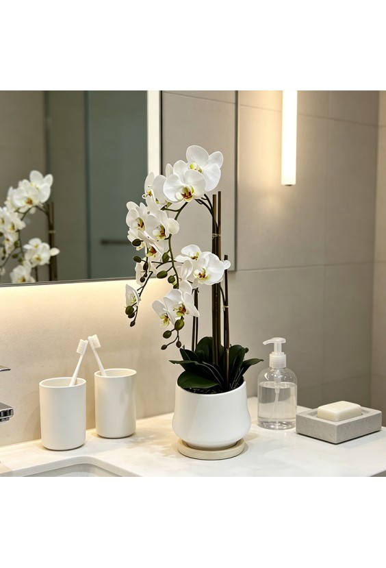 Simulated Phalaenopsis Potted Plant Indoor Decorative Flower