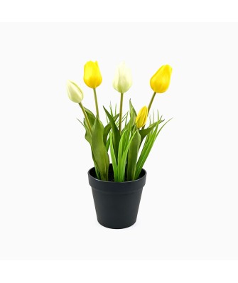 High-Simulation Handmade Tulip Potted Plant