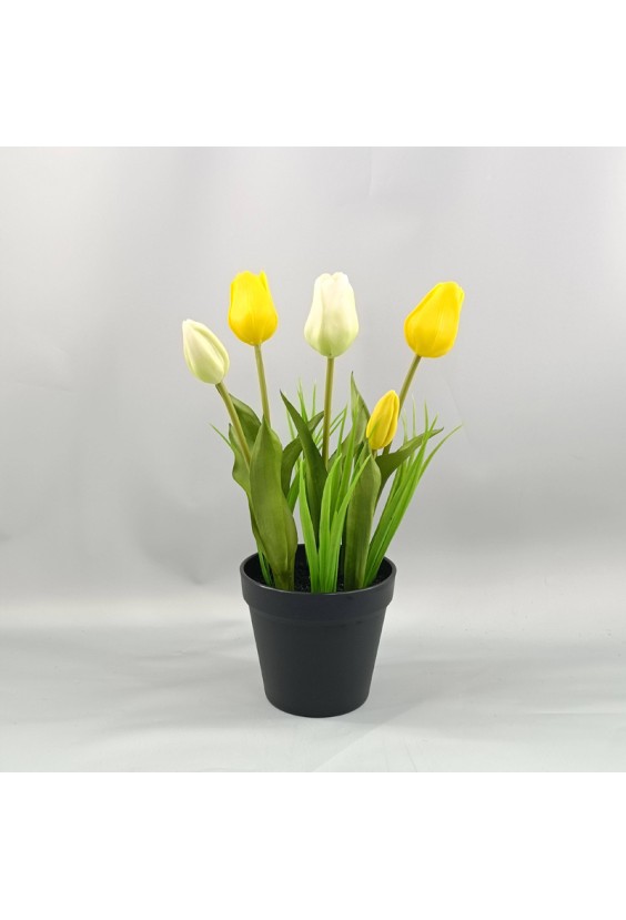 High-Simulation Handmade Tulip Potted Plant