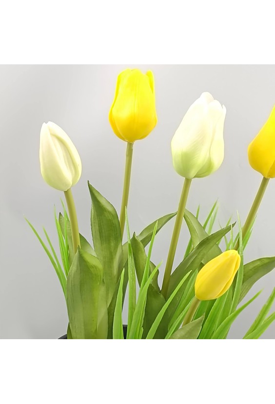 High-Simulation Handmade Tulip Potted Plant