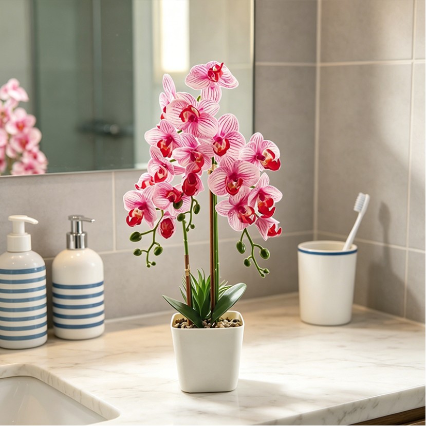 Simulated Phalaenopsis Mini Potted Plant