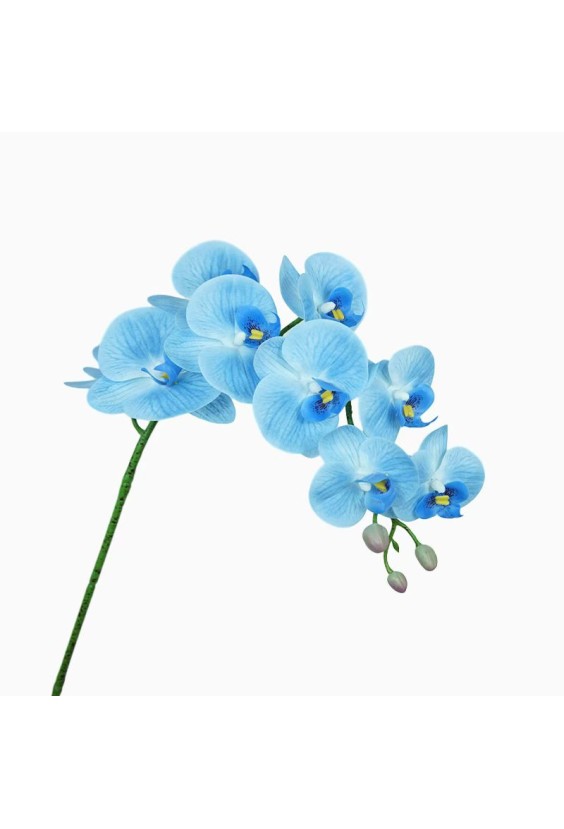 Real Touch Nine-Head PVC Simulation Orchid