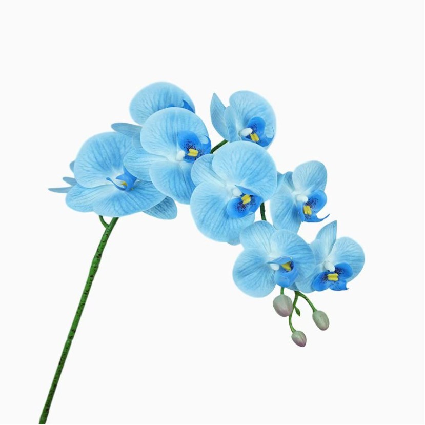 Real Touch Nine-Head PVC Simulation Orchid
