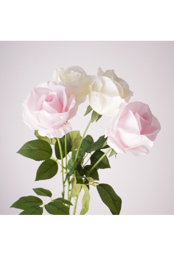 Single Head Real Touch Latex Simulation Rose