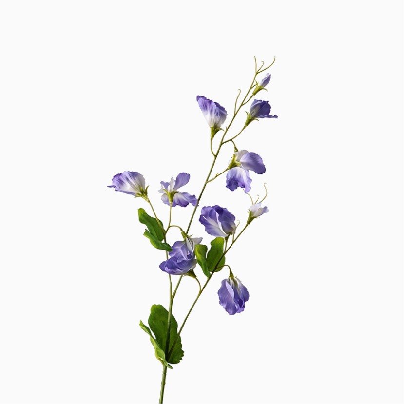 Simulated Sweet Pea Flower Handmade Bouquet