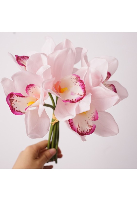 New Design Latex Simulation Orchid Six-Stem Bouquet
