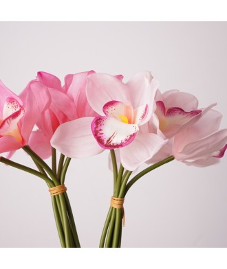 New Design Latex Simulation Orchid Six-Stem Bouquet