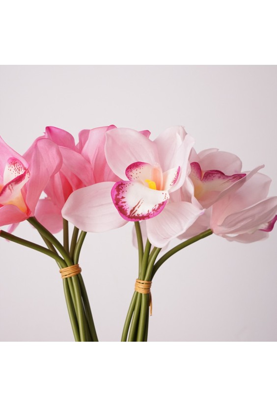 New Design Latex Simulation Orchid Six-Stem Bouquet