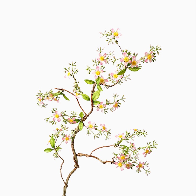 Handmade Weeping Branch Artificial Apple Tree Floral Decoration