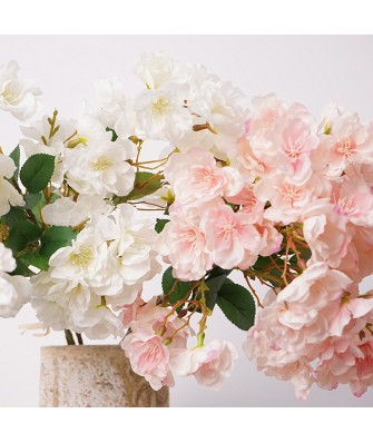 Handmade Silk Cherry Blossom Branch Bouquet
