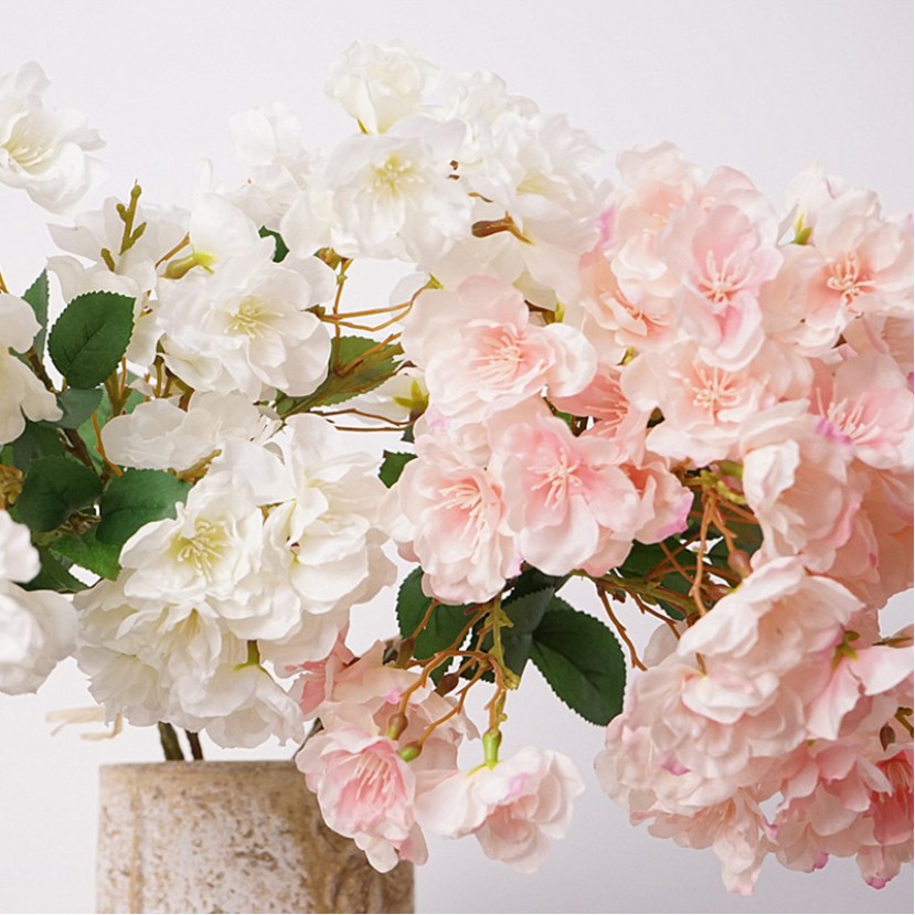 Handmade Silk Cherry Blossom Branch Bouquet