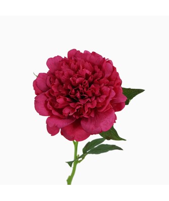 14cm Real Touch Felt Peony Artificial Flower
