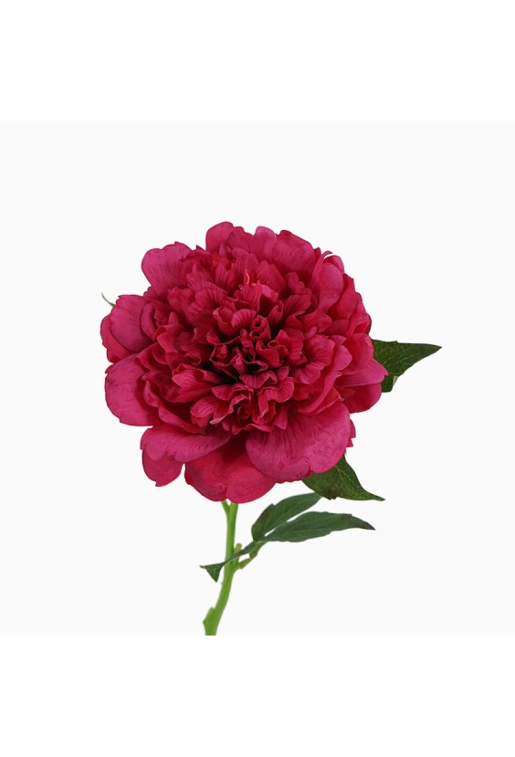 14cm Real Touch Felt Peony Artificial Flower