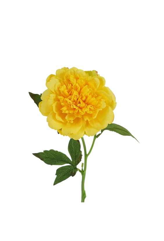 14cm Real Touch Felt Peony Artificial Flower