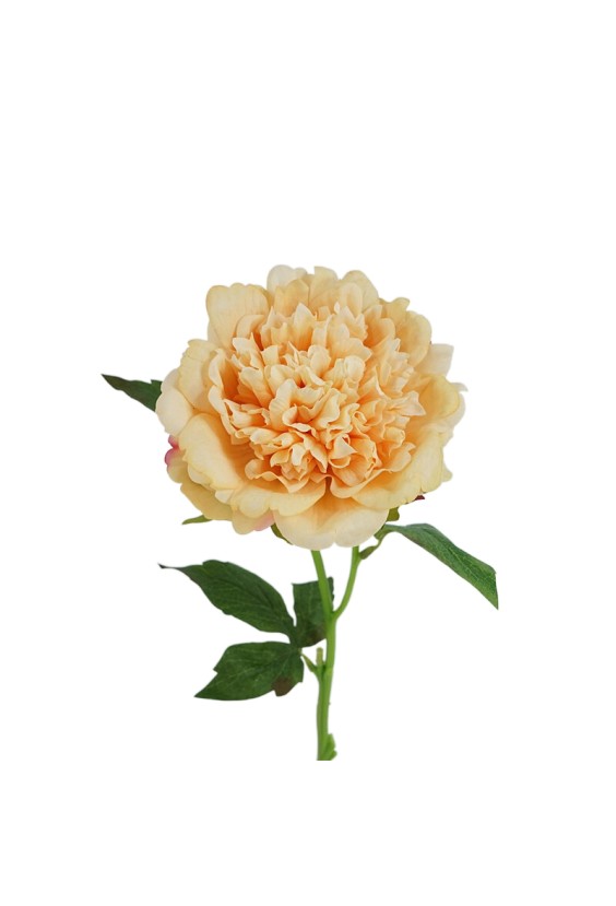 14cm Real Touch Felt Peony Artificial Flower