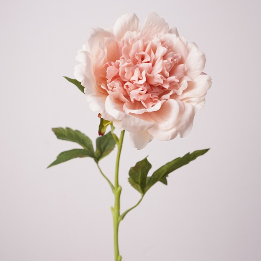 14cm Real Touch Felt Peony Artificial Flower