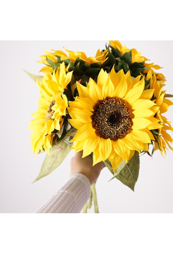 High-Quality Artificial Sunflower Bouquet