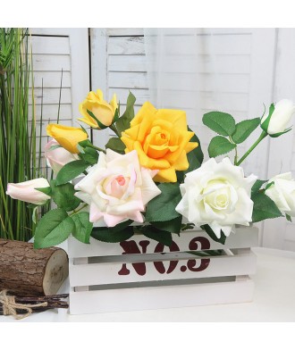 High-Quality Silk Simulation Touch Rose Flower